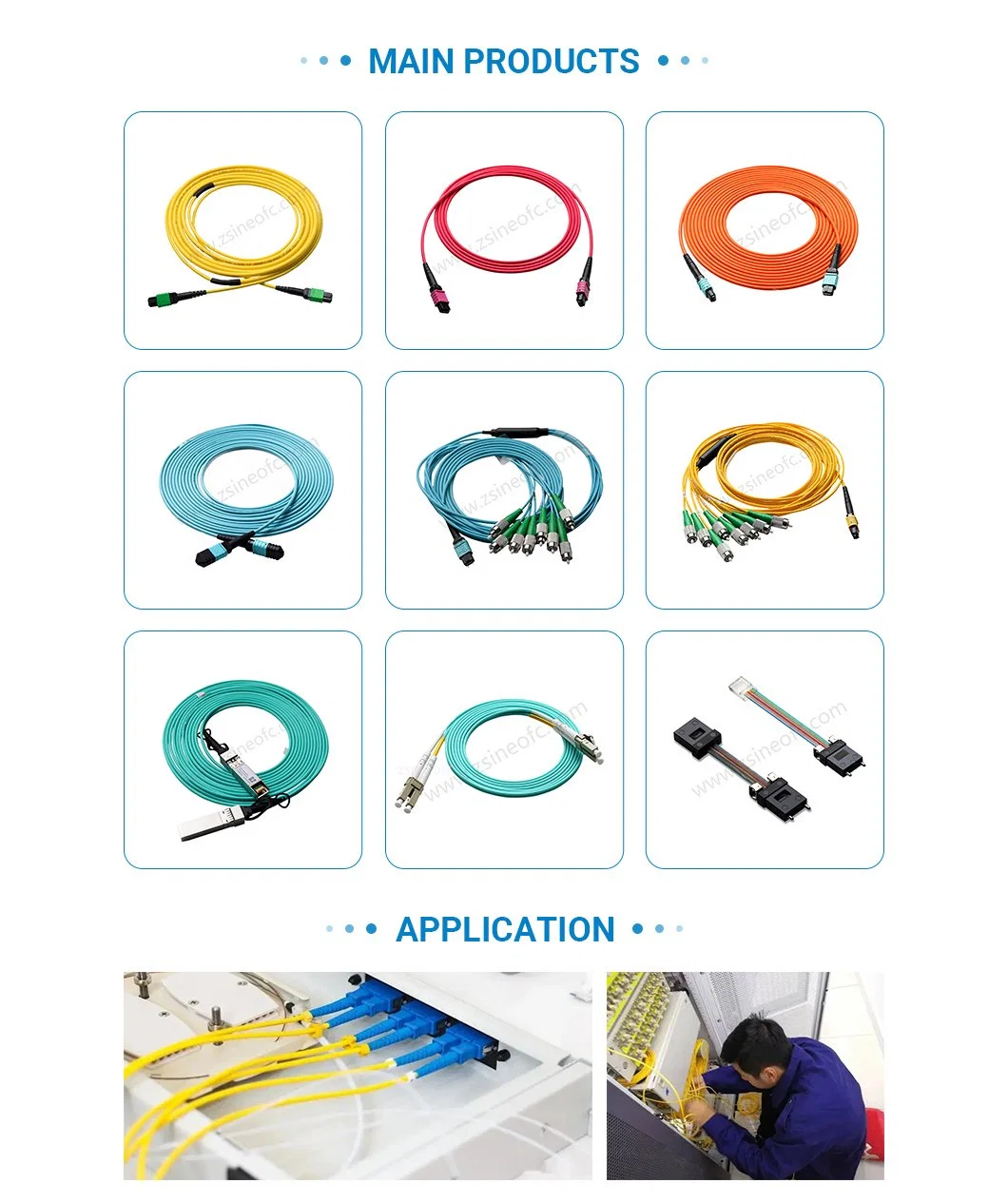 High Density Fiber Optic Patch Panel 1u 96 Core 24 Port Om3 LC Connector to MPO Fiber Patch Panel