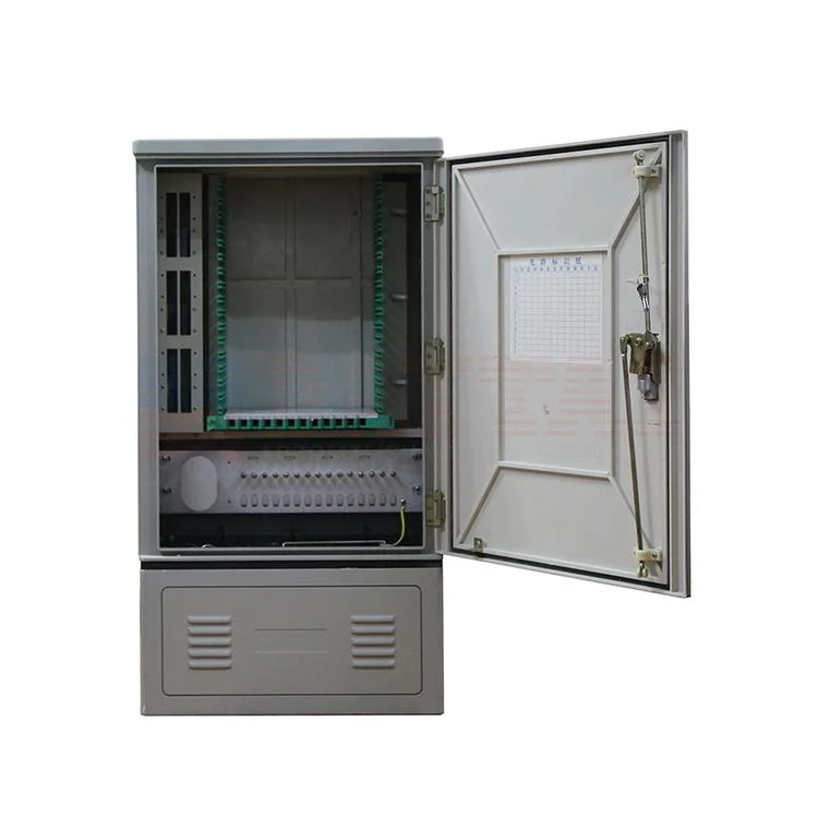 Outdoor 72 96 144 288 Core Fiber Optic Cross Connect Cabinet