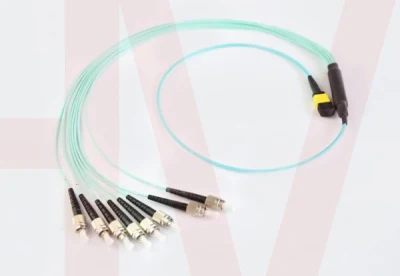 Conector de fibra óptica personalizado del cable de conexión MPO MTP de 8 núcleos 12 núcleos