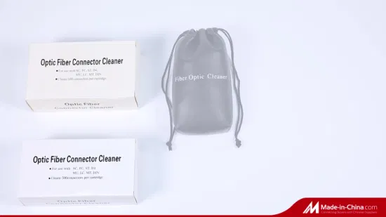 FTTH One Click 1,25mm 2,5mm LC/Sc/MPO conector óptico caja de casete de limpieza/bolígrafo/palo de hisopo/Herramienta de limpieza de fibra óptica Kimwipes