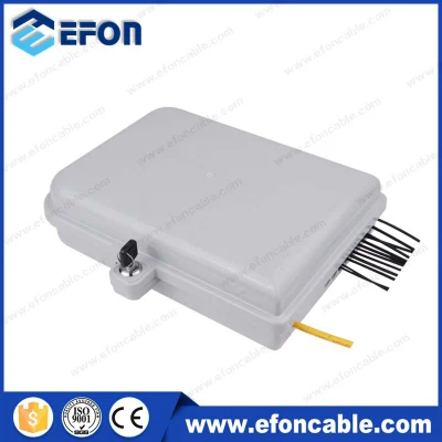 1X8 1X16 PLC Splitter FTTH 10 pares Caja de terminales de conexiones de fibra óptica (FDB